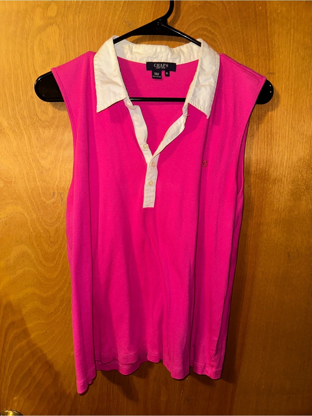 Vintage Chaps women's sleeveless polo tank top